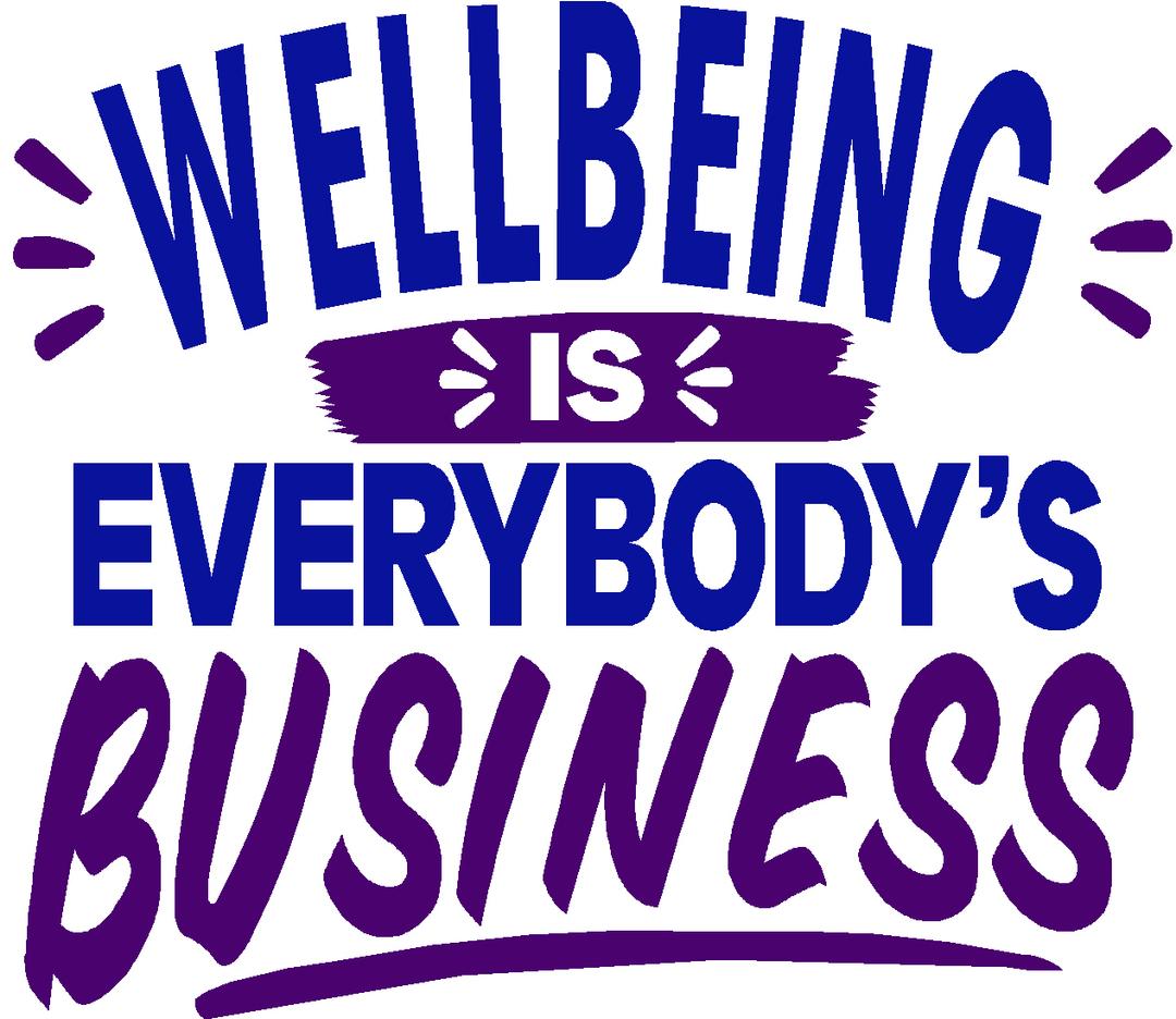Wellbeing slogan image
